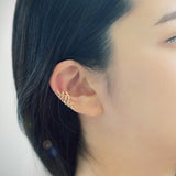 Crystal Leaf Earring