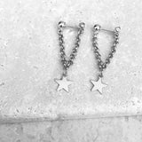 Chain Star Earrings