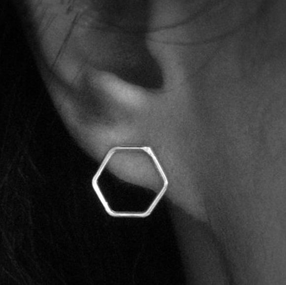 Hexagon Earrings